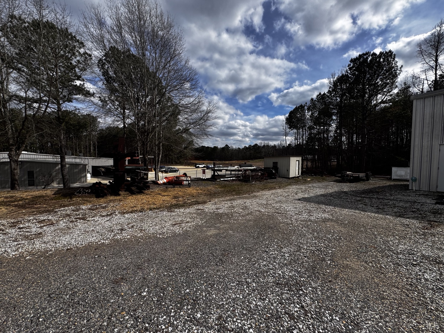 Yard and access between improvements.